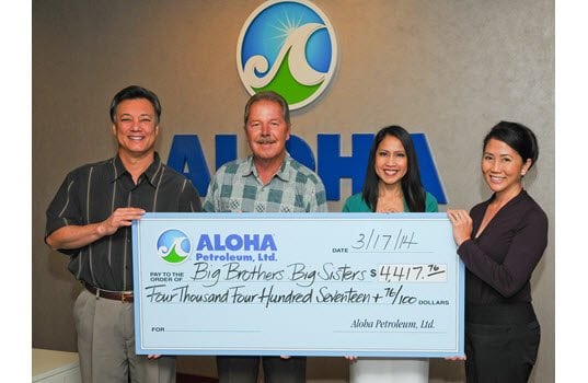 Aloha Petroleum Donates $4,417 to Big Brothers Big Sisters Hawaii