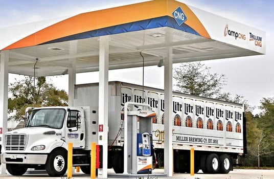 amp Trillium Opens 2 New Public-Access CNG Stations for Long-Haul Trucks in Texas