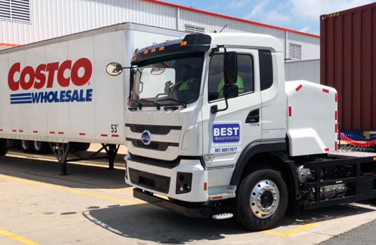 First Trucking Company Uses EV Tractor Move a Container from the Port of New York & New Jersey