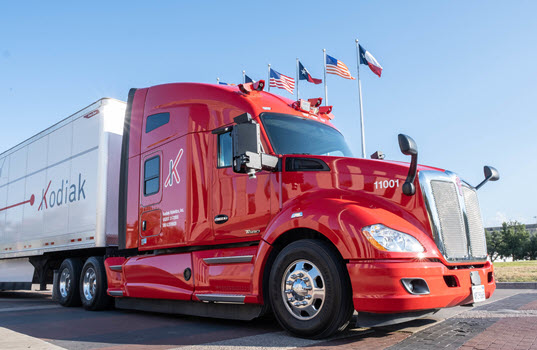 Self-Driving Truck Startup Kodiak Robotics Begins First Freight Deliveries