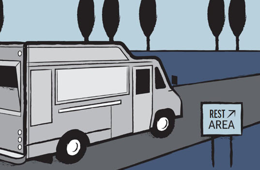 How Food Trucks Temporarily Ended Up at Rest Areas