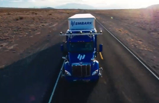 Embark and Arizona DOT Collaborate on Autonomous Trucks Navigating Work Zones