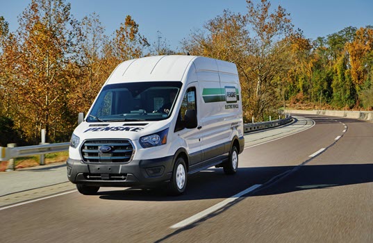 Penske Adds Ford E-Transit Cargo Vans to its Fleet