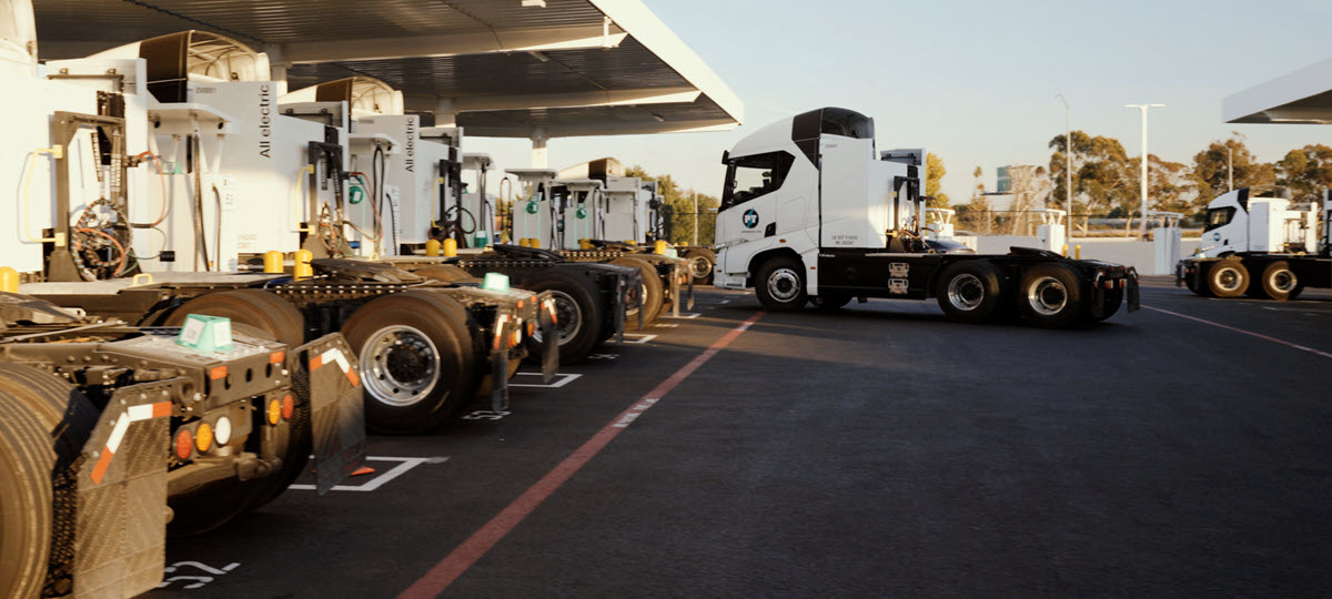 North America’s Largest Operational Charging Site for Electric Heavy Duty Freight